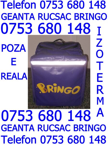 Geanta noua Livrari Bringo rucsac extensibil bun si pt Bolt Food Glovo Wolt